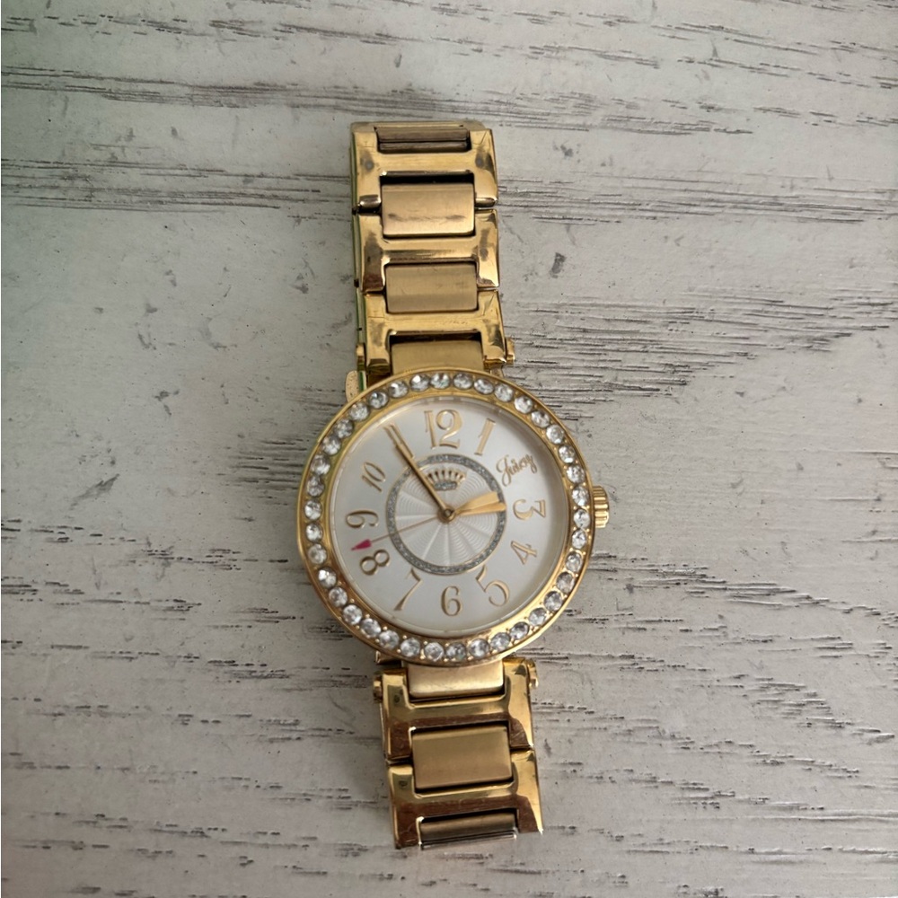 Juicy Gold Women's Watch with Crystal Accents